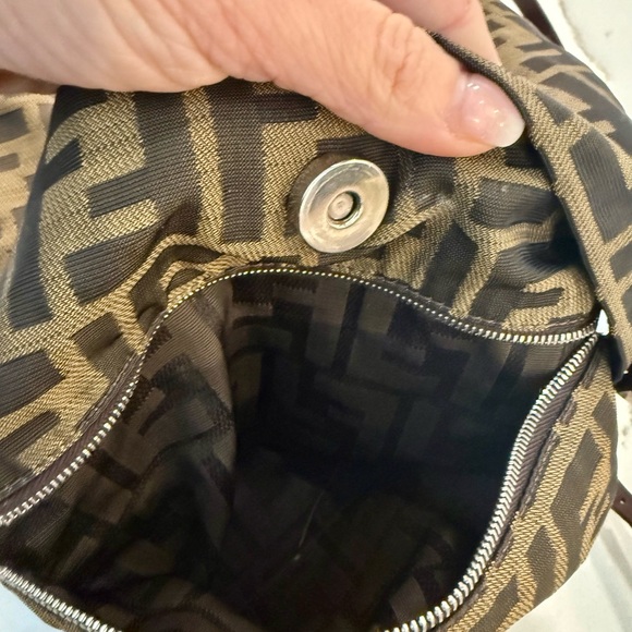 FENDI Zucca Canvas Tote Bag Khaki Brown | Preloved Great Condition - Picture 11 of 14